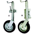 Jockey wheel heavy duty solid wheel fixed mount (215189)