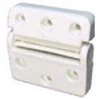 Hinge Separating White Nylon 78x77mm Pr (193644)